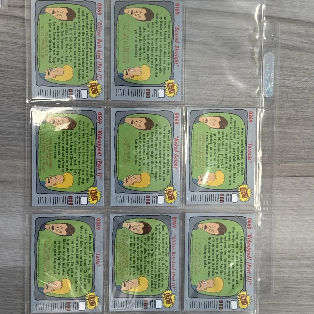 1994 Fleer‎ Ultra Beavis And Butthead Card Lot Of 149 In Plastic Sleeves
